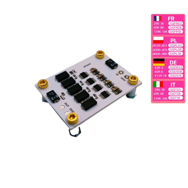 LT3045 ultra-low noise four parallel voltage regulator module (aluminum substrate)