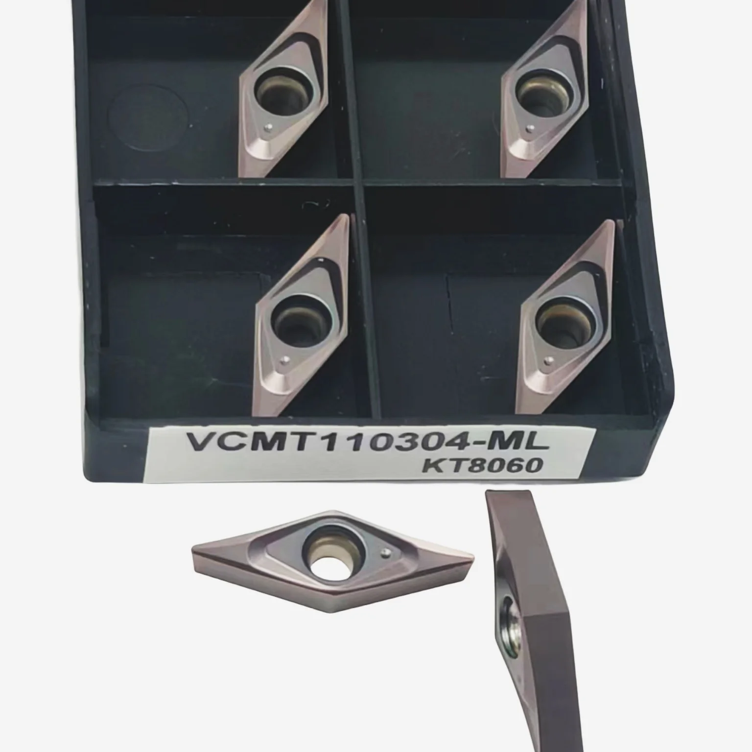 10PCS lega dura VCMT110304 VCMT110302 VCMT110301-ML KT8060 utensili per tornitura in metallo duro fresa per estremità VCMT 110302 110301 110304