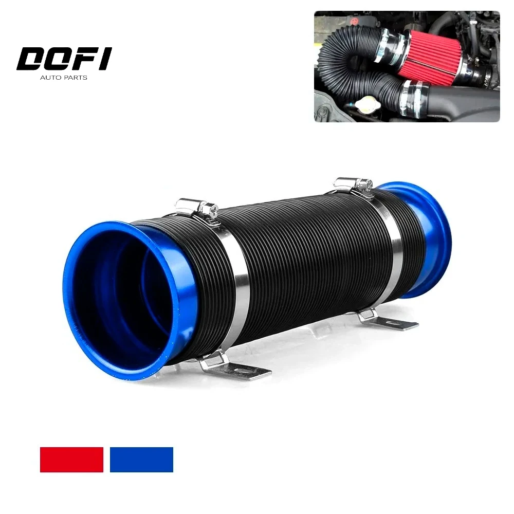 

Supplies Telescopic Tube Ventilation Tube Intake Air Pipe 76mm 3inch Expandable Cold Air Intake Kit Car Modification Accessories