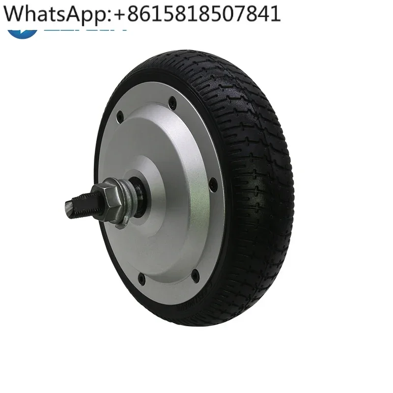 ZLTECH 6.5 inch 24V-48V 350W 150kg IP65 waterproof magnetic encoder brushless dc in wheel hub servo motor for delivery robot agv