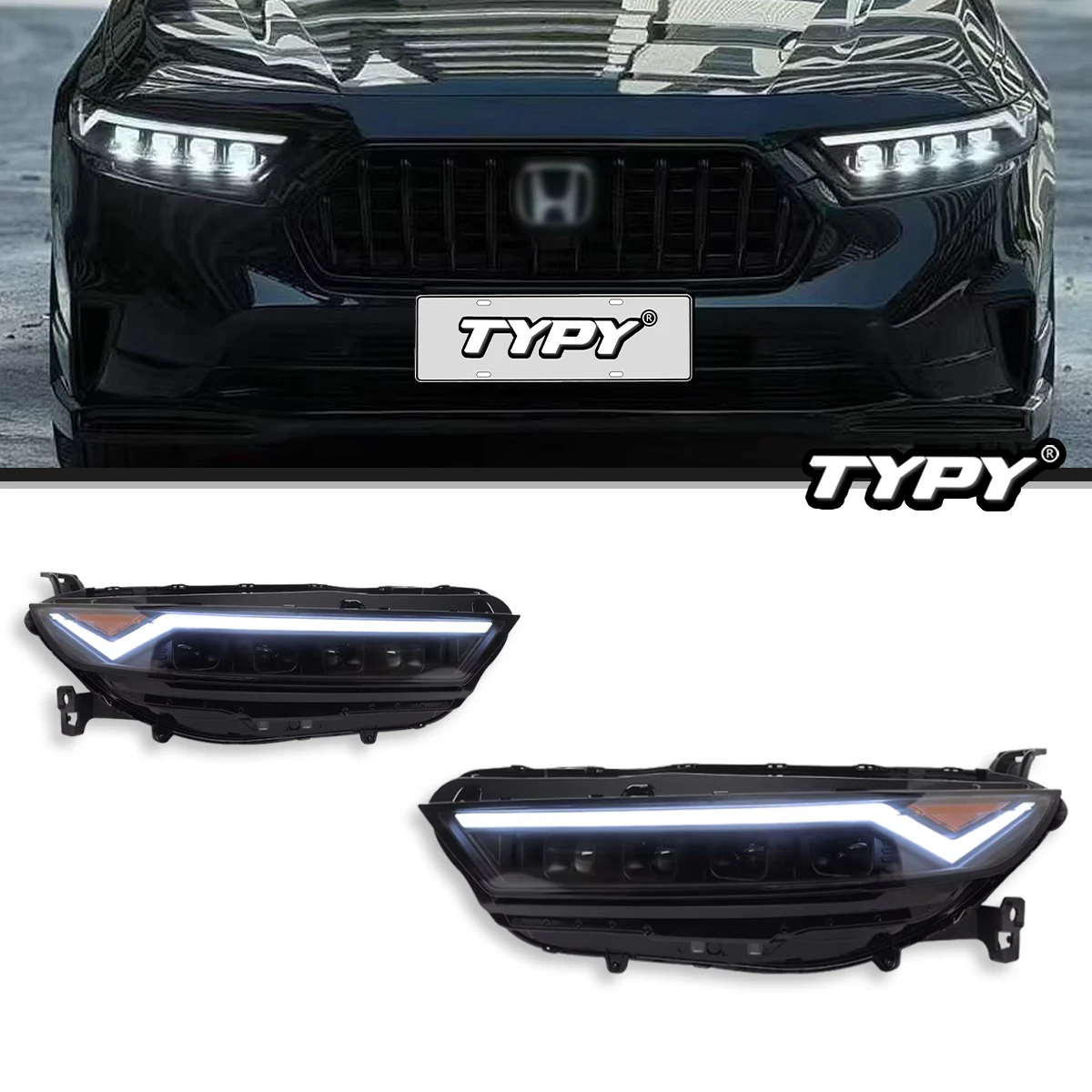 

TYPY Car Lights For Toyota Accord Headlight 2022-2023 LED Projetor head Lamp Daytime Running Light Automotive Accessories