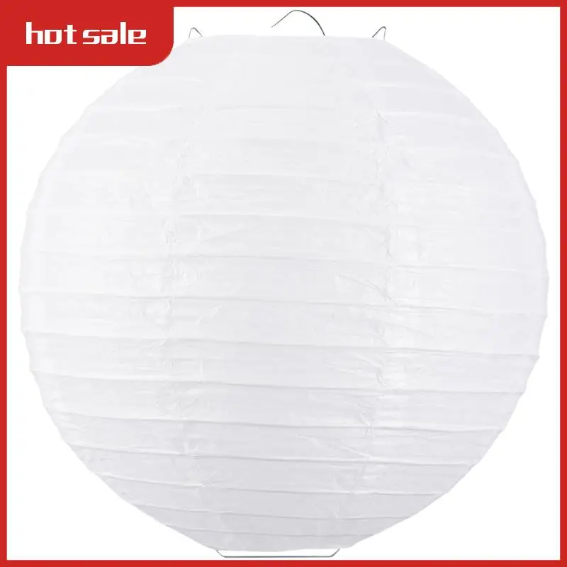 

A52I-White Chinese/Japanese Paper Lantern/Lamp 8" Diameter