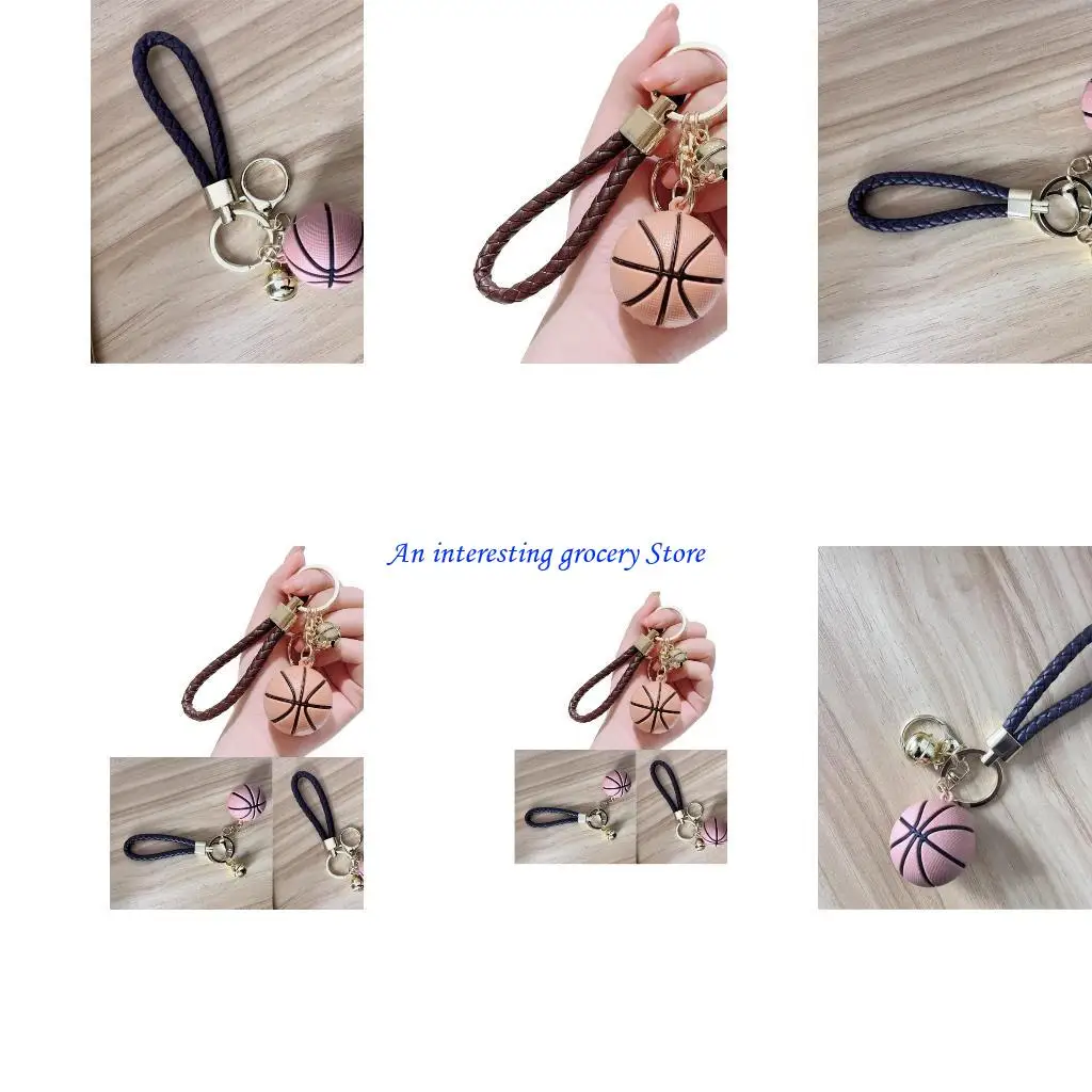 

652d баскетбольные колокольчики для ключей для ключей простые подвесные кое -киргинговые вареньки украшения ключ держатель шарм