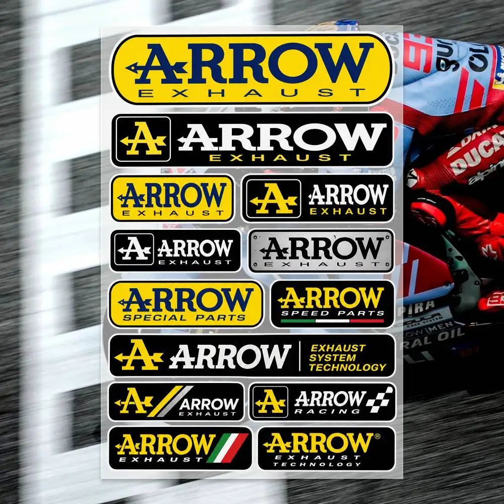 A-rrow Stickers Moto Sticker Auto Body Bumper Windows Motorcycle Laptop Walls Vinyl Decal Car Tuning Accessories