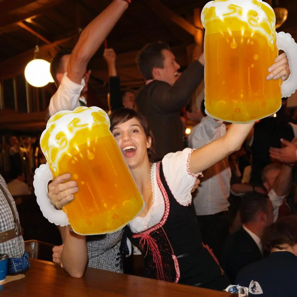 مجموعة كوب البيرة مكونة من 4 قطع، بالونات كوب البيرة، بالونات رقائق كوب البيرة، مناسبة لمهرجان أكتوبر، والحفلات ذات الطابع الشخصي، وبالونات تزيين تجمعات الأصدقاء #3