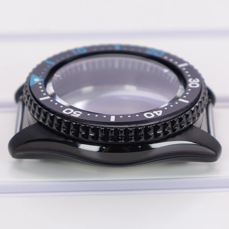 42mm PVD-Uhrengehäuse mit schwarzem Ring und Lünette, Saphirglas für Modifikationen SKX007 NH35 NH36, massives Edelstahlgehäuse, Ersatzteile – Detail 7