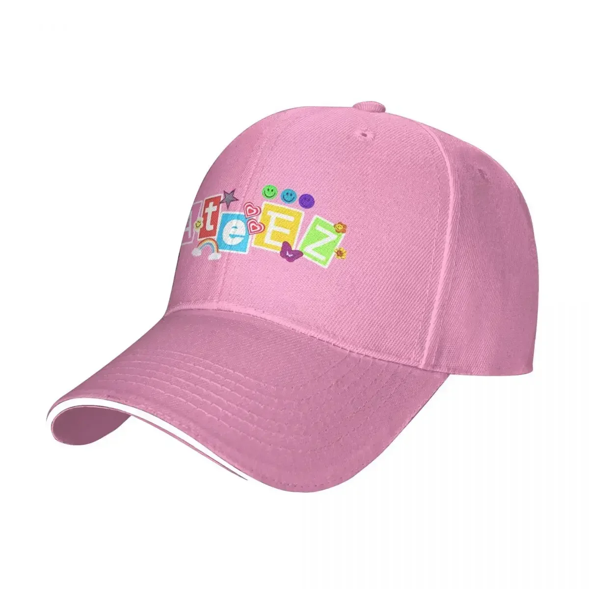 Kpop Singer Idol Baseball Cap Popular A-ATEEZ ATINY Sandwich Hats Unisex Style Adjustable Hats Cap Outdoor