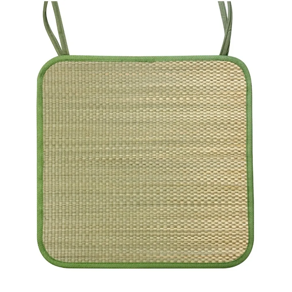 Breathable Horse Shoe Shaped Strap Chair Cushion Anti-slip Handmade Woven Chair Cushion Wear Resistant Cooling Mat Summer
