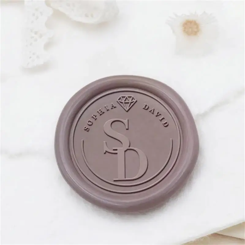 Custom Seal Wax Seal Stamp Personalized Own Logo Wedding Invitation Birthday Gift Brass Replaceable Handle Stamp Crafts Seal