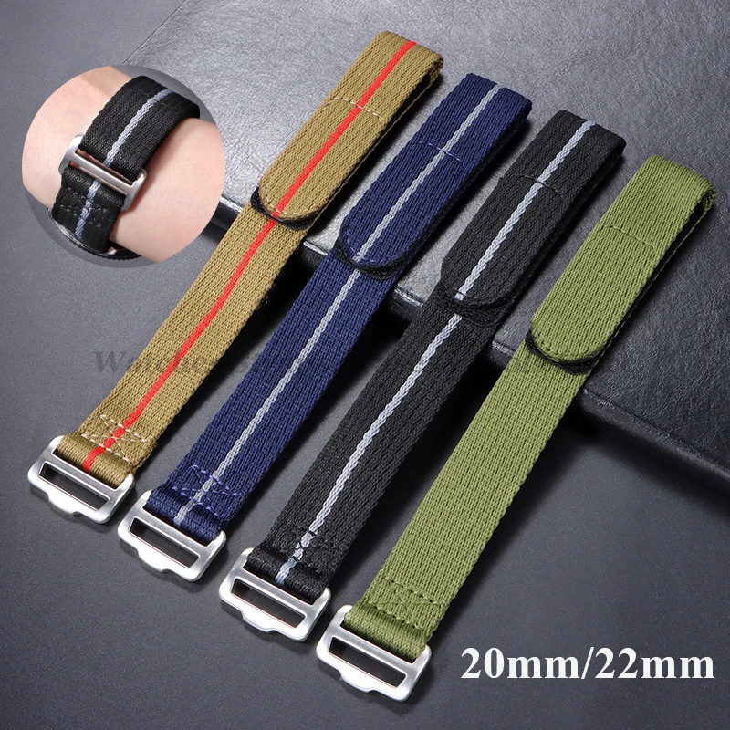 20mm 22mm Nylon Watch Strap for Tudor for Military Men's Sport Wrist Band for Seiko for Rolex Bracelet Replacement Canvas Bands