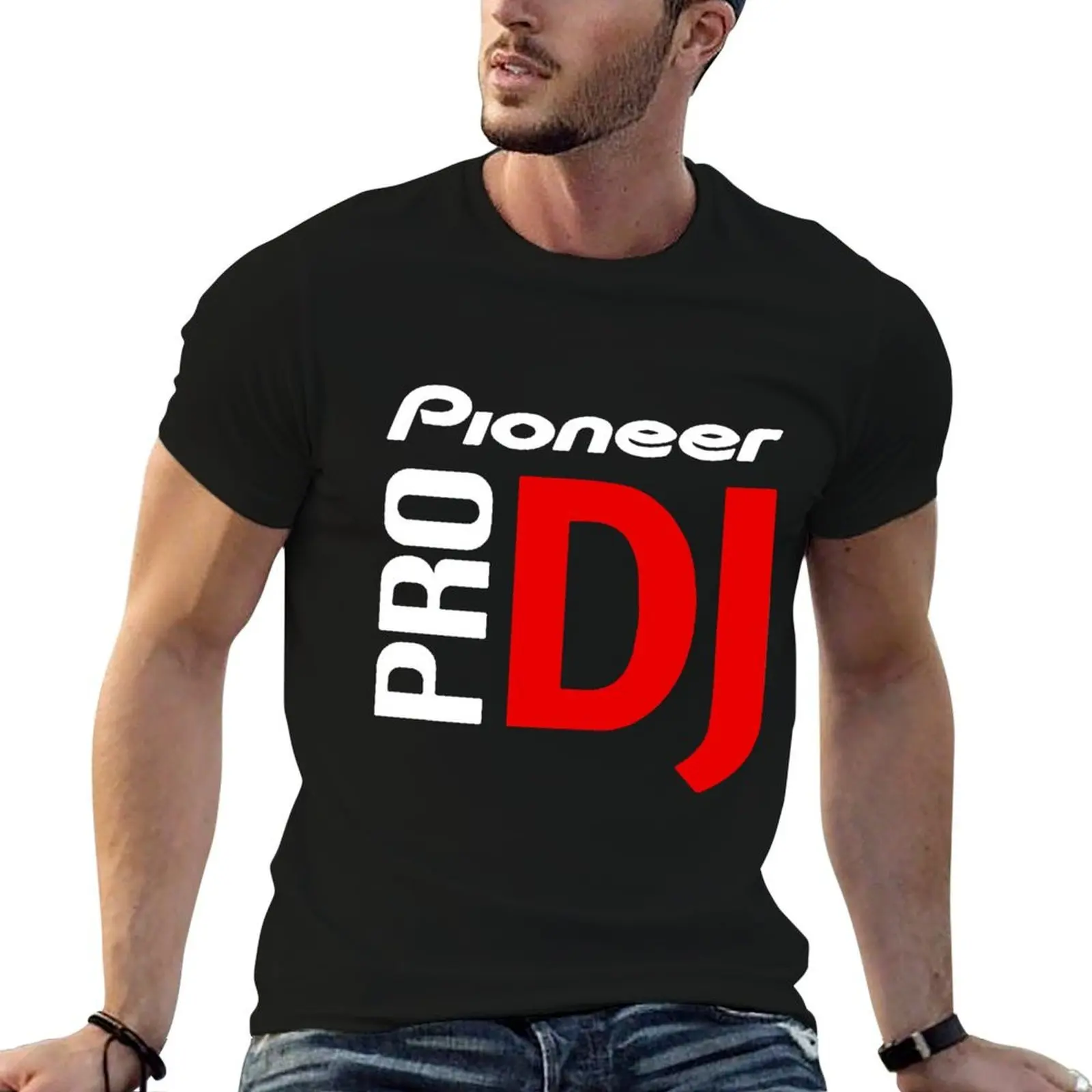 

PIONEER PRO DJ T-Shirt man t shirt heavy cotton t shirts for man pack white T-Shirt