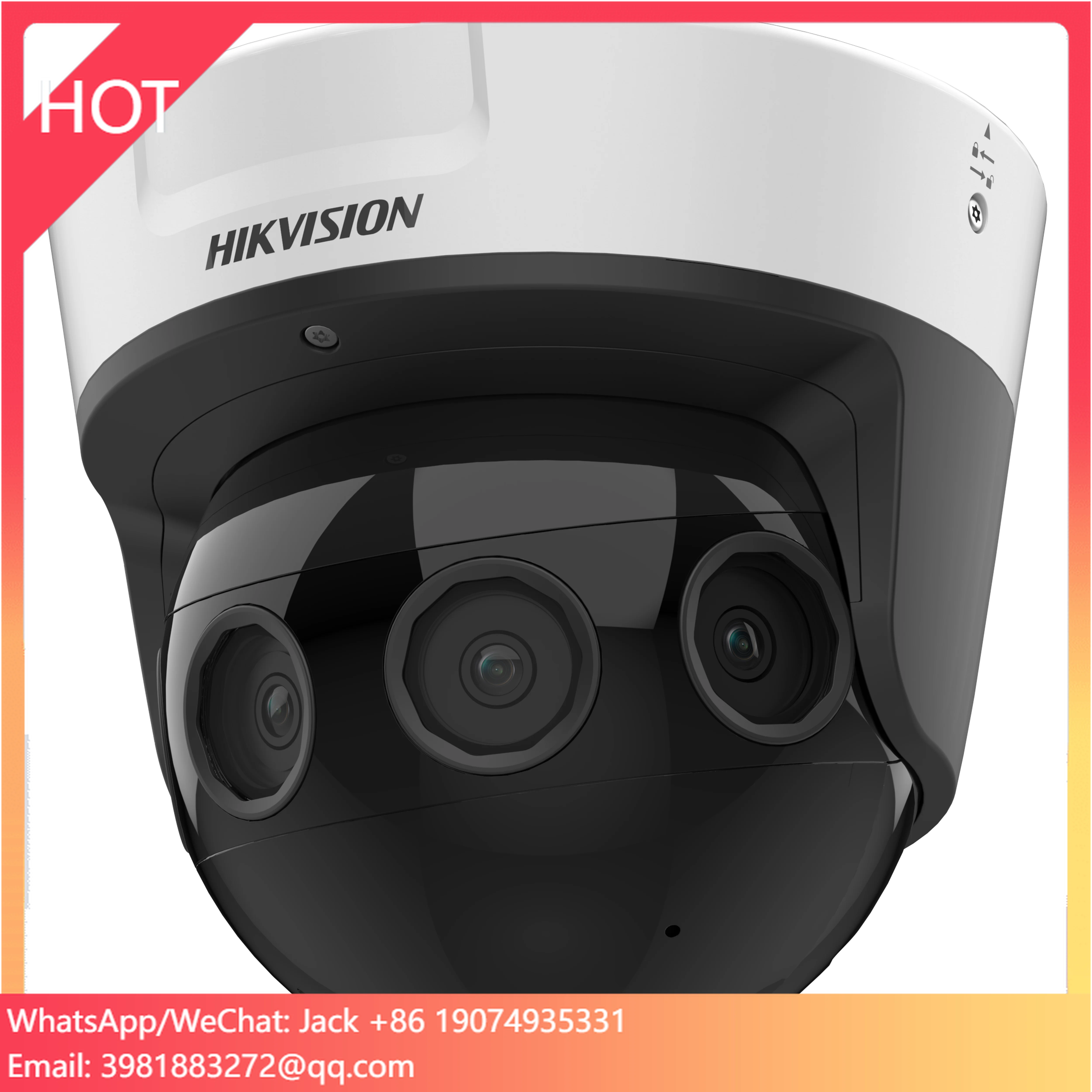 

Hik OEM 180 Degree Stitched 4-Sensor Outdoor PTZ PoE IP Security Camera IR Night Vision IP67 & IK10 Support Two-Way Audio