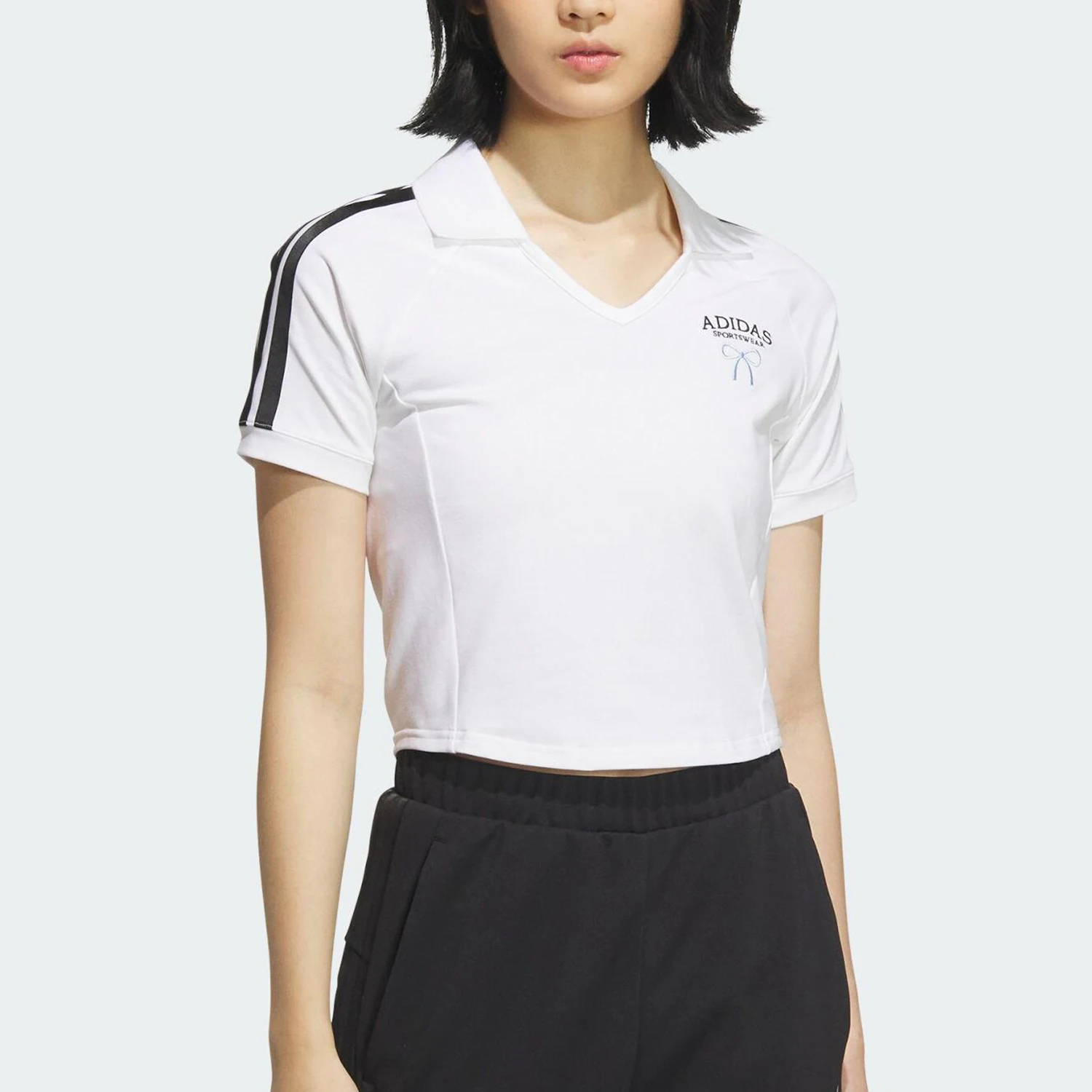 

Adidas genuine DANCE POLO TEE Women's Knitted Polo Shirt KE5799