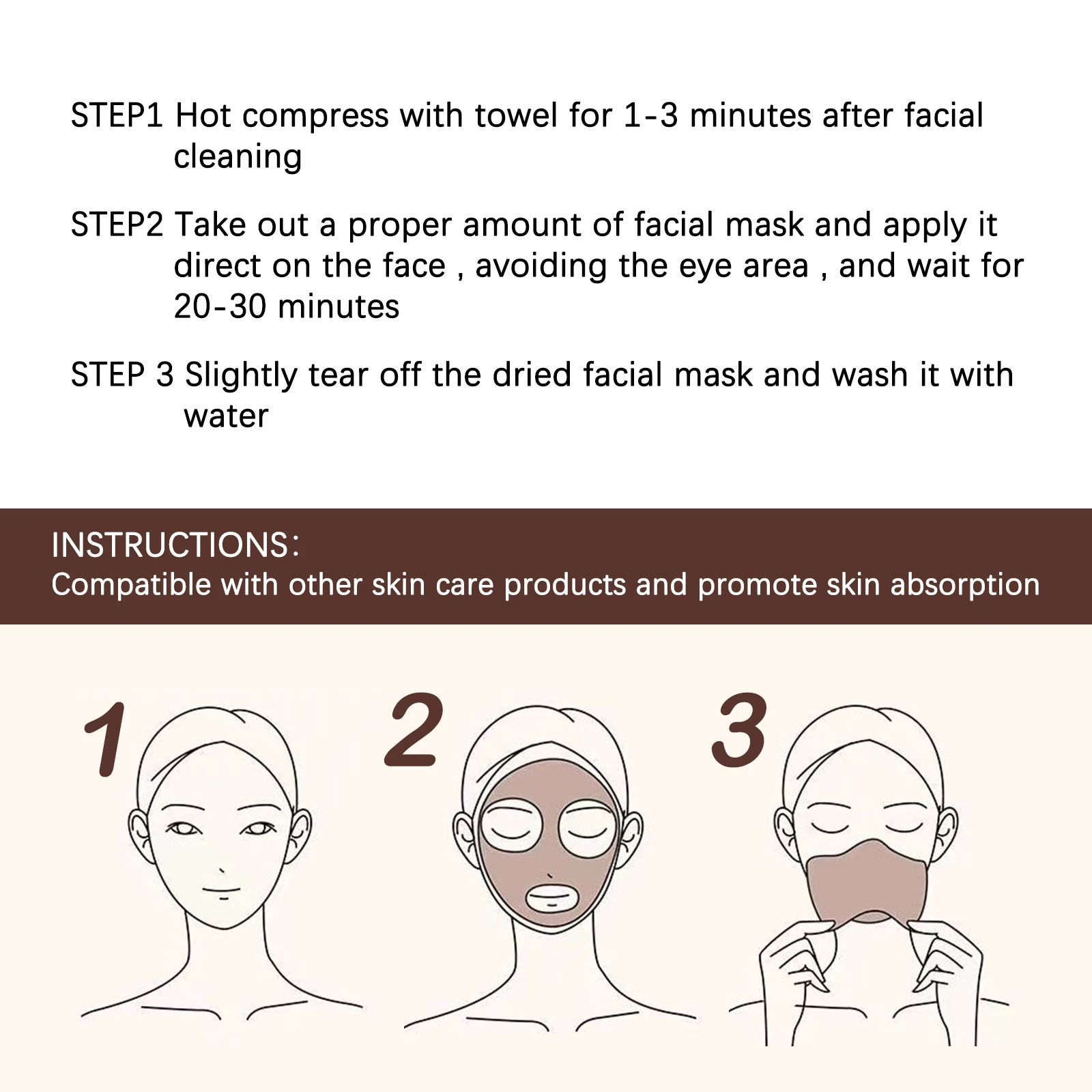 Peel off Face Mask Pigmentation Remover Shrink Pores Deep Cleaning Lighten Skin Brightening Sensitive Skin Repair Sleeping Mask