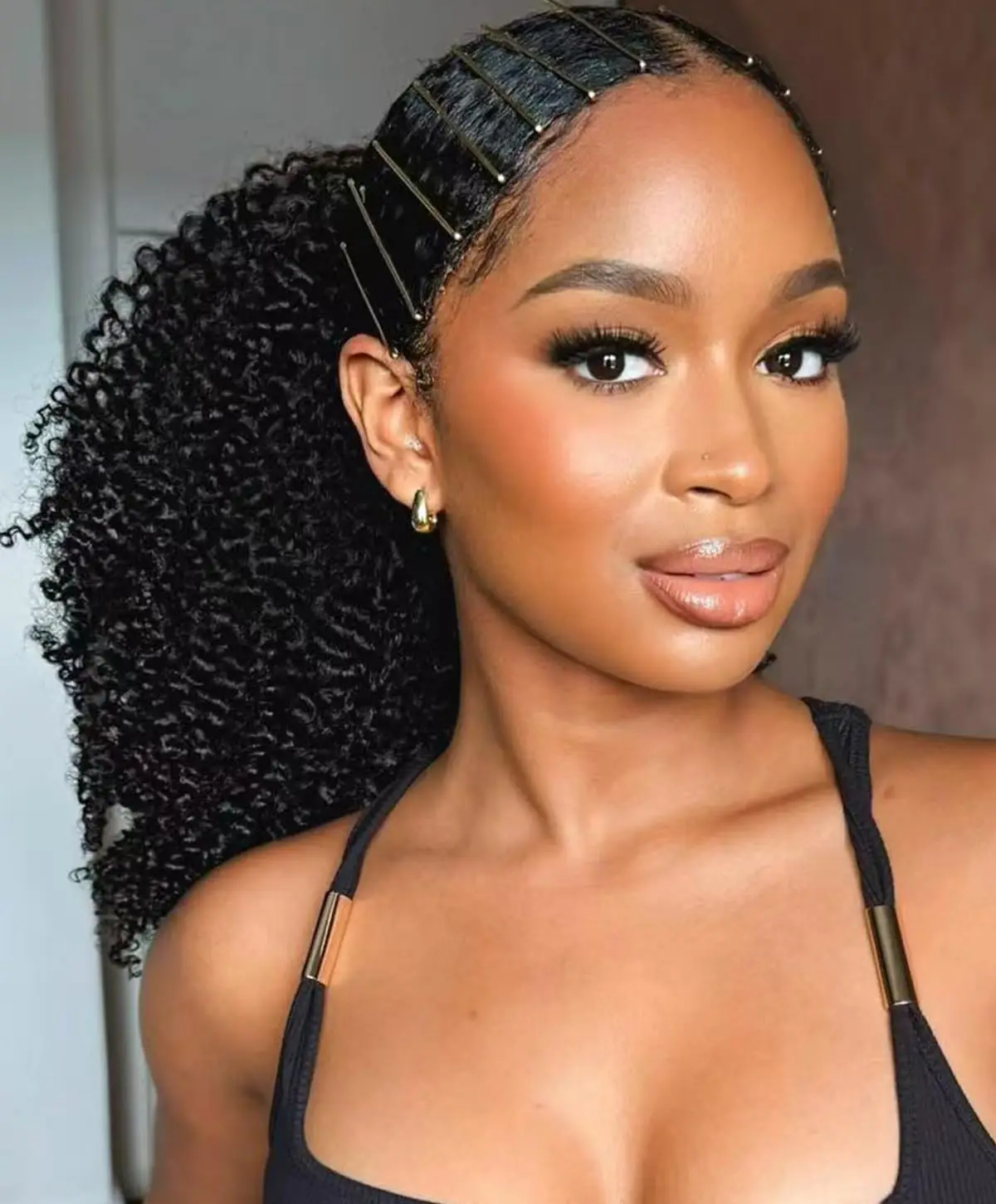 

Maxine Afro Kinky Curly Drawstring Ponytail Наращивание волос Индийские 100% человеческие волосы Remy Афро вьющиеся заколки для наращивания человеческих волос