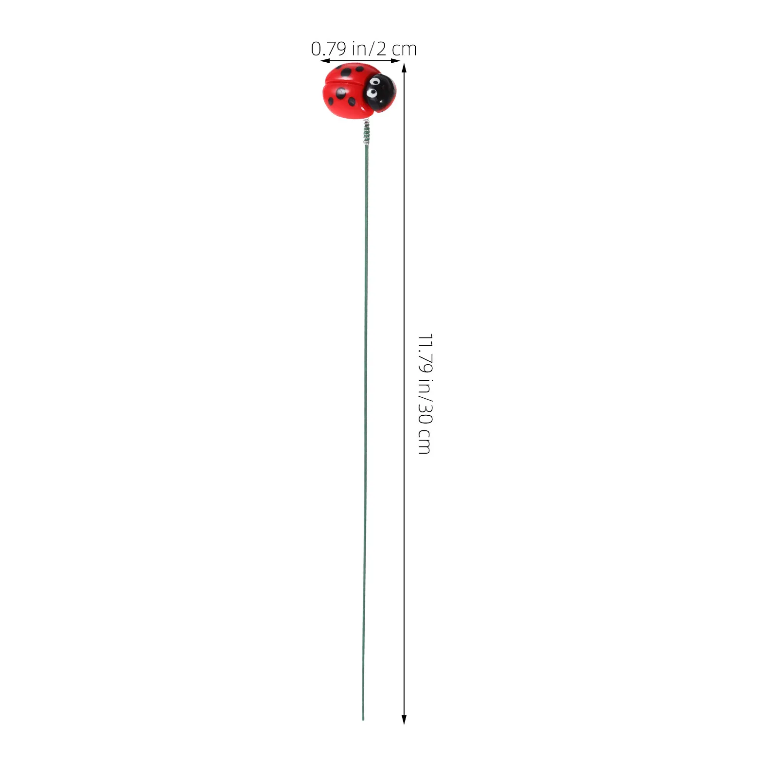10Pcs Resin Ladybug Garden Stake Fine Craftsmanship Spring Outdoor Decor for Gardens Lawns Balconies Front Yard Resin Ladybug