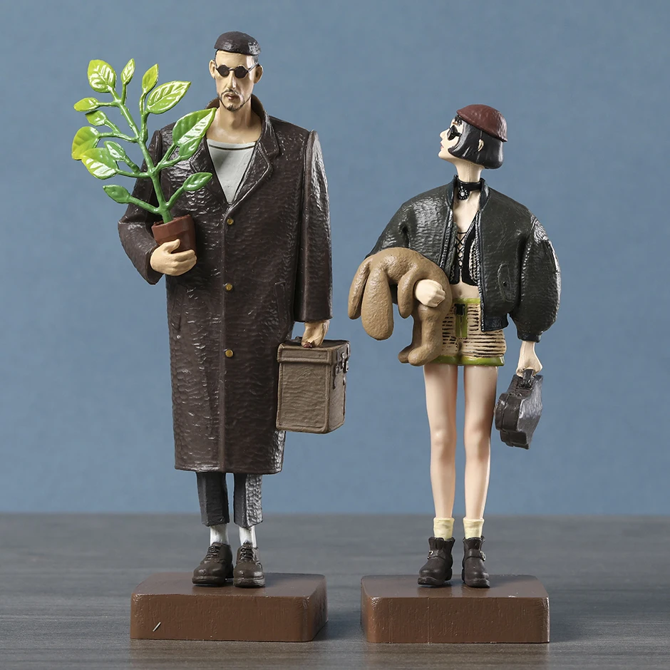 The Professional Leon & Mathilda Figure Model Desktop Ornaments Collectibles Toy Gift 2-pack