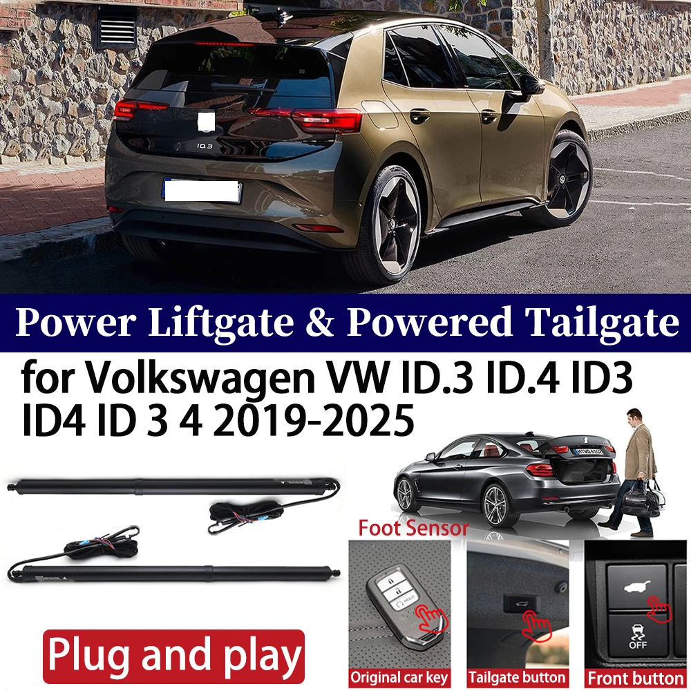 لفولكس واجن VW ID.3 ID.4 ID3 ID4 ID 3 4 2019-2025 سيارة OEM قوة رفع الباب التلقائي بنقرة واحدة مركبة تعمل بالطاقة الباب الخلفي تبختر #1
