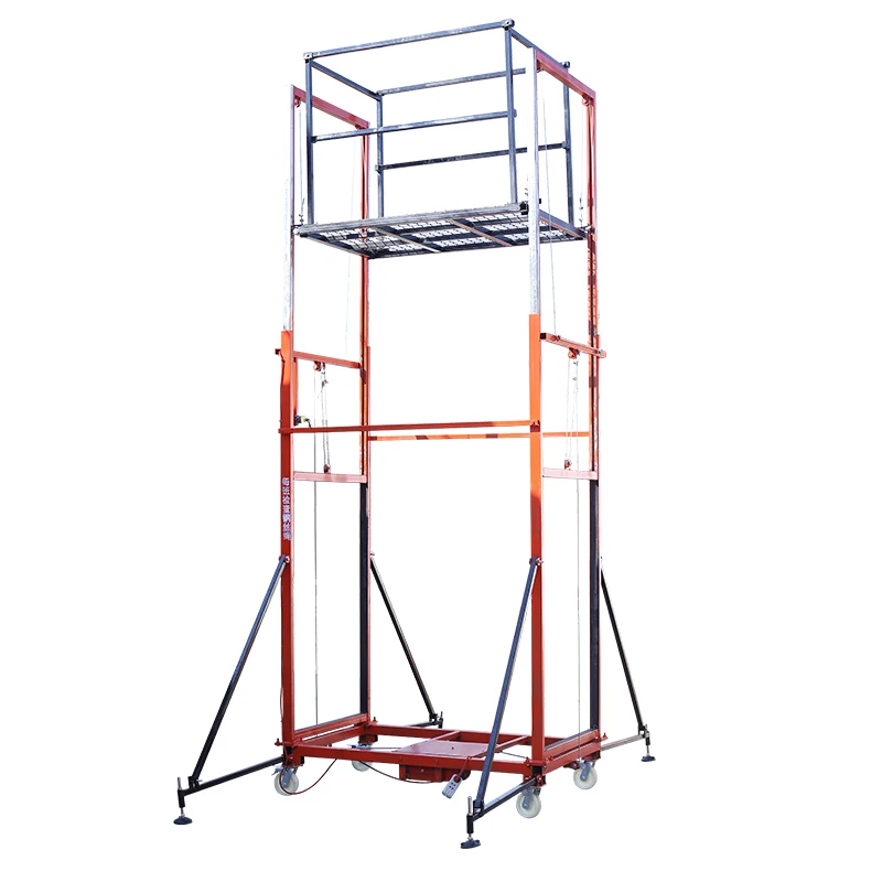 Elektrischer Gerüst für den Bau, Requisite, elektrische Gerüstheber, Plattform, Bauheber, Aufzug, elektrischer Gerüst