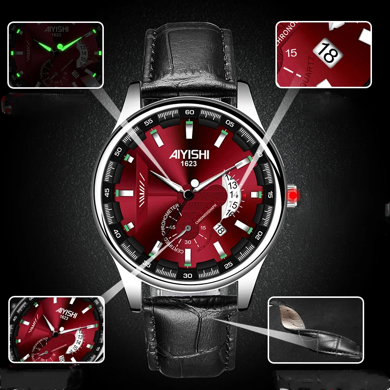 New fashion and leisure fully automatic men's mechanical waterproof watch for 2025, shipped within 48 hours