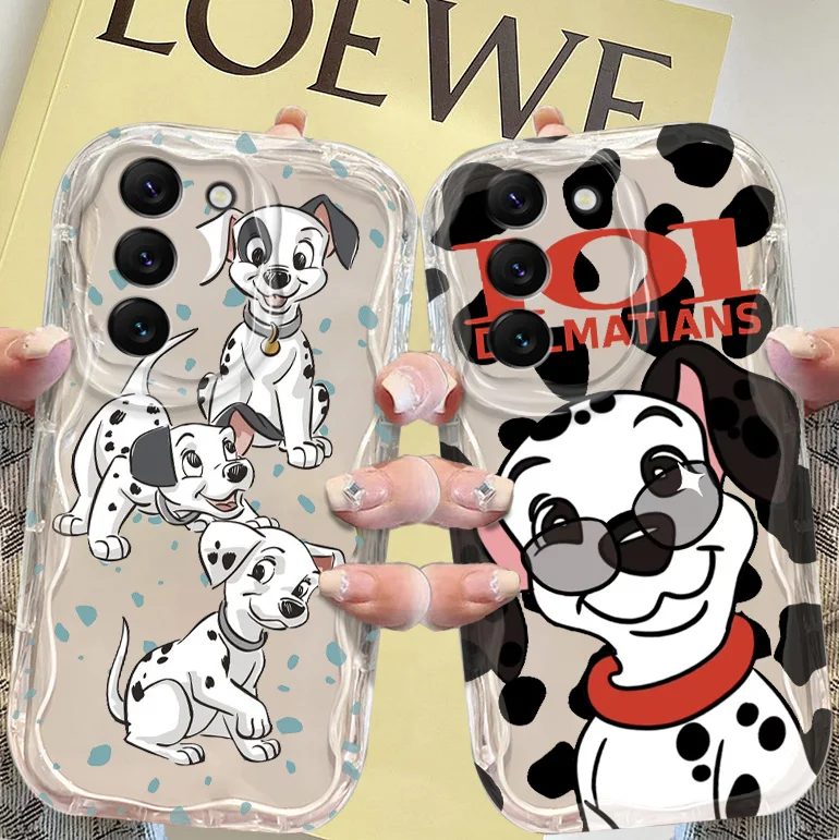 Disney 101 Dalmatians Cream Phone Case For Samsung A 73 72 55 54 53 52 51 50 35 34 33 32 31 30 25 24 S Funda Shell Soft Cover