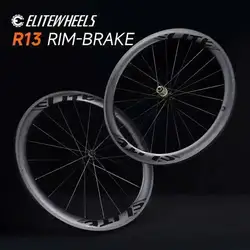 ELITEWHEELS Super Light R13 Road Carbon Wheelset 50mm Depth  Tubeless Wheel For Racing