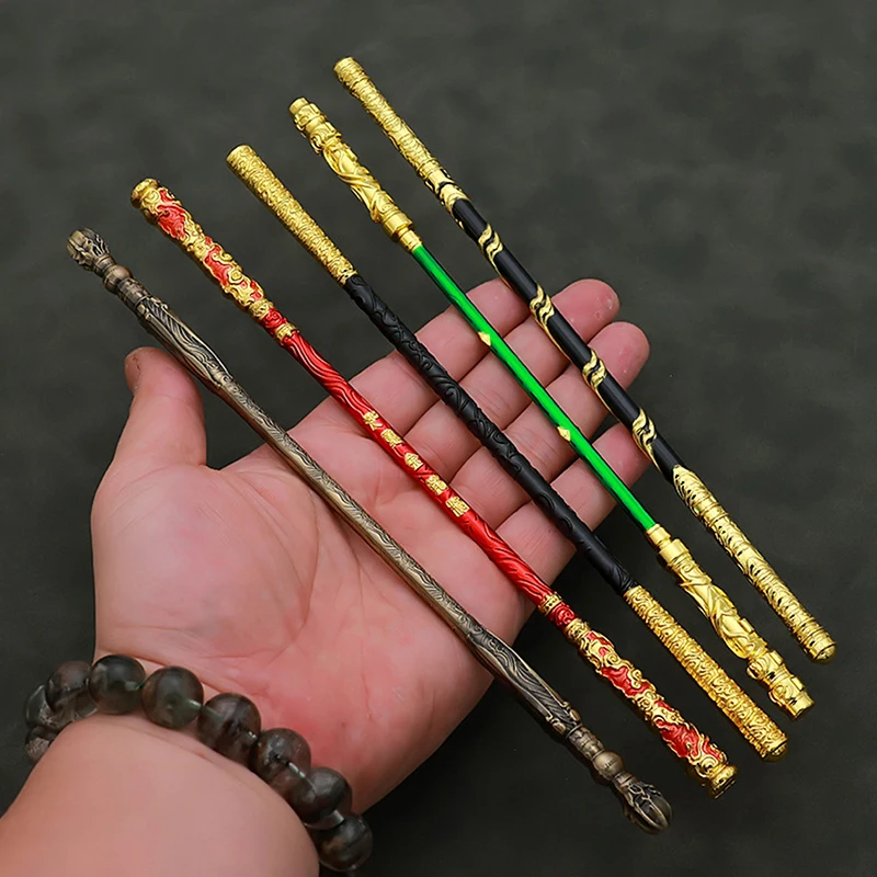 22cm Black WuKong Sun Wukong Magic Golden Cudgel Game Anime New Style Metal Ancient Style Swords Birthday Gifts Toys Kids