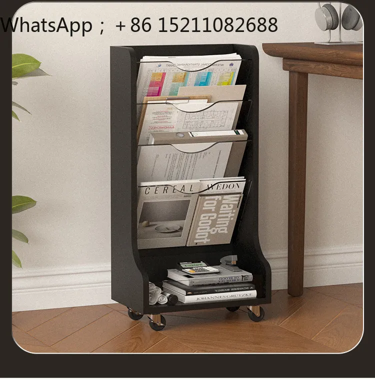 LLY file storage rack mobile office supply storage vertical bookshelf workstation data rack
