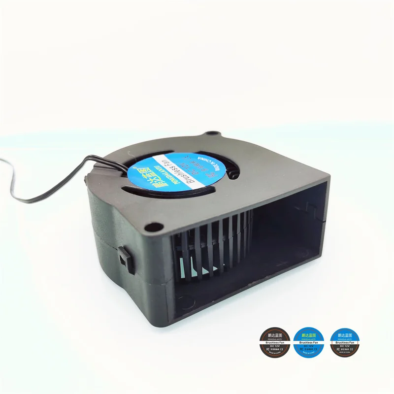 Imagem -02 - Pengda-impressão Azul Turbo Blower 60x59x28 mm 12v 13a 6cm dc Brushless Cooling Fan Brand New