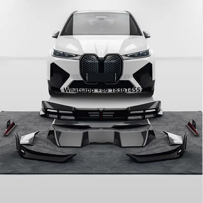 

Dry Carbon fiber Body kit for IX 2022-2026 Rear Spoiler Front shovel Rear Lip Side skirt Auto Accessories