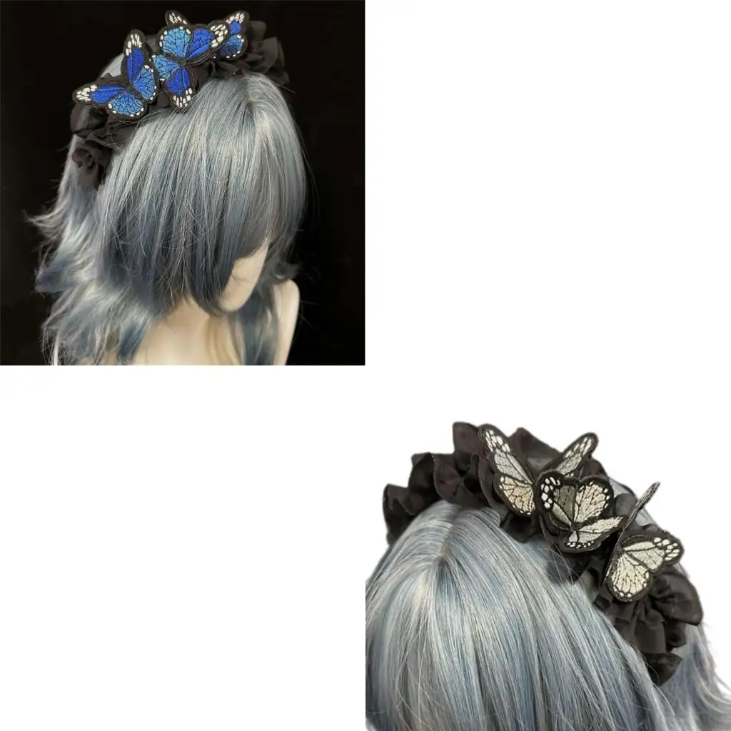 

Fashionable Butterfly Hair Hoop Sweet Temperament Hair Rings Stylish Hairpiece