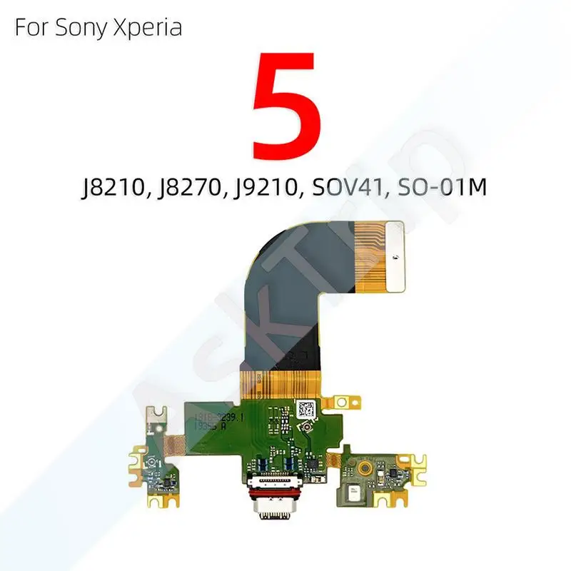 Aiinant Bottom Charging USB Date Dock Mic Charger Flex Cable For Sony Xperia 1 5 10 I II III 2 3 Plus Compact Premium