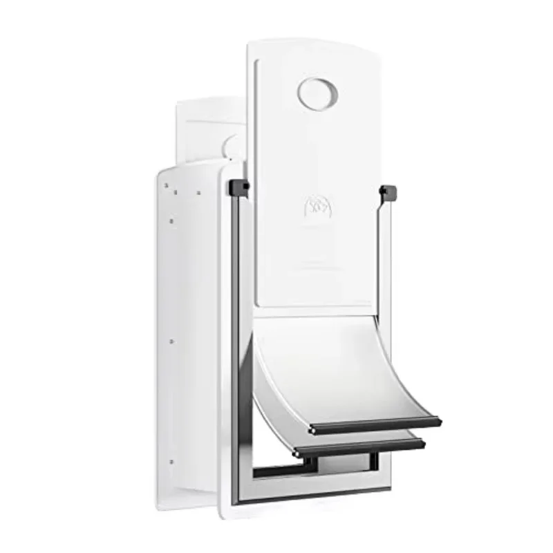 Modern Style Steel Energy Efficient Door Telescoping Tunnel Double Magnetic Flaps Easy Installation Pet Door Steel Frame