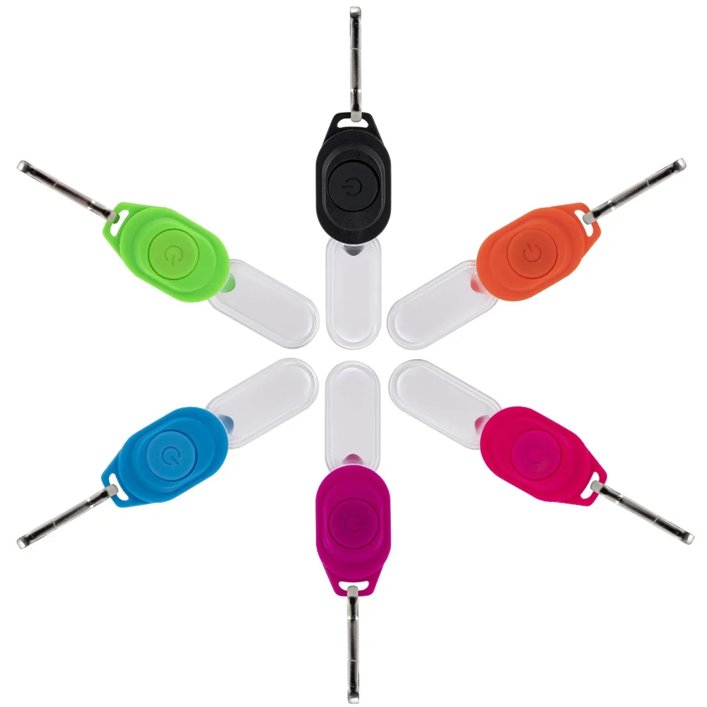 LED Night Running Clip Light Keychain Flashlight Mini Portable Self-defence Light Pet Glow Pendant Light Outdoor Warning Light