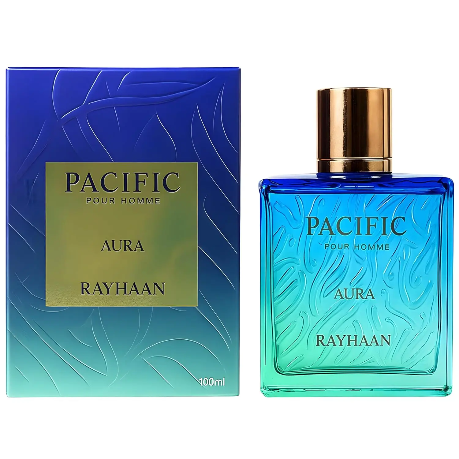Rayhaan Pacific Aura - الحمضيات، العطرية، النعناع، العنبر، الطازجة - بخاخ عطر أو دو للرجال، 3.4 أونصة / 100 مل #1