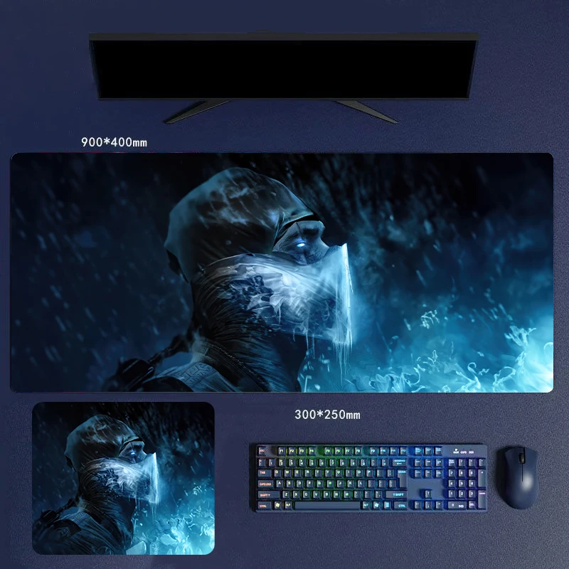 30/60/70/80cm SUB-ZERO Mortal Kombat 11 Arcade Game HD Rubber Mouse Pad Thickened Desk Mat Mice Keyboards Computer Peripherals