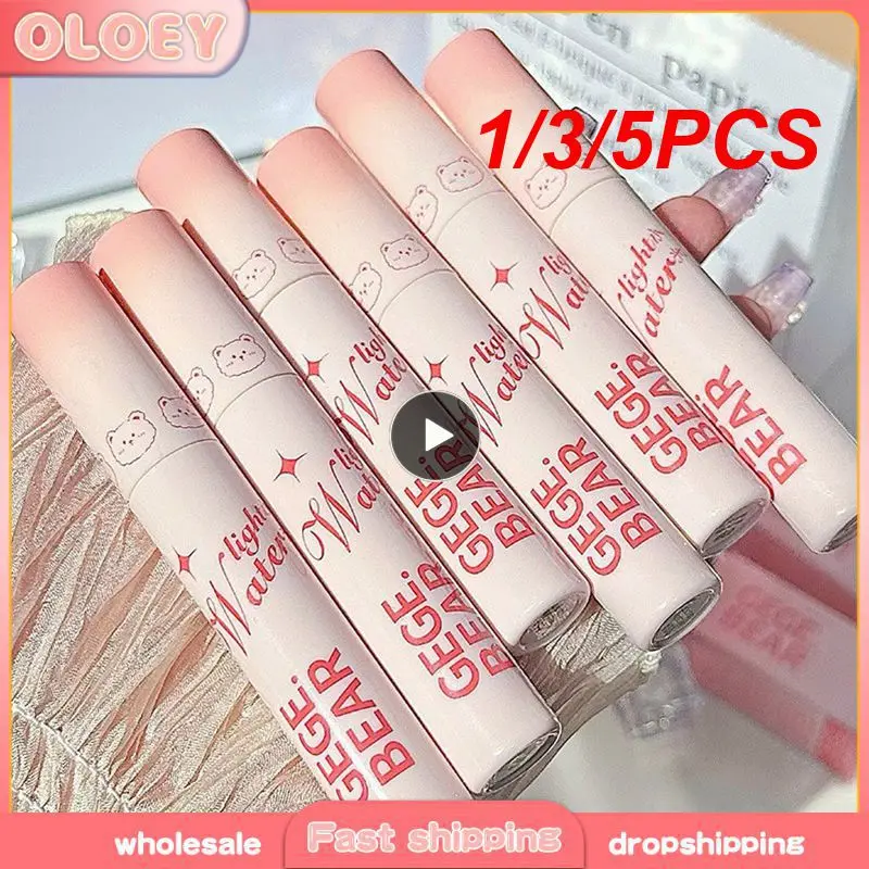 Bálsamo labial de congelación, brillo de labios de 1/3/5 piezas, mejora la belleza Natural, esmalte de labios duradero, cosmético de moda, lápiz labial de fresa de cristal