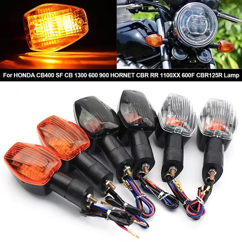 Indicatori Di Direzione Per Moto, Luci Lampeggianti, Accessori Per Honda CB1300 CB400 CBR125R 1100XX CBR600 CBF250 F3 F4-image