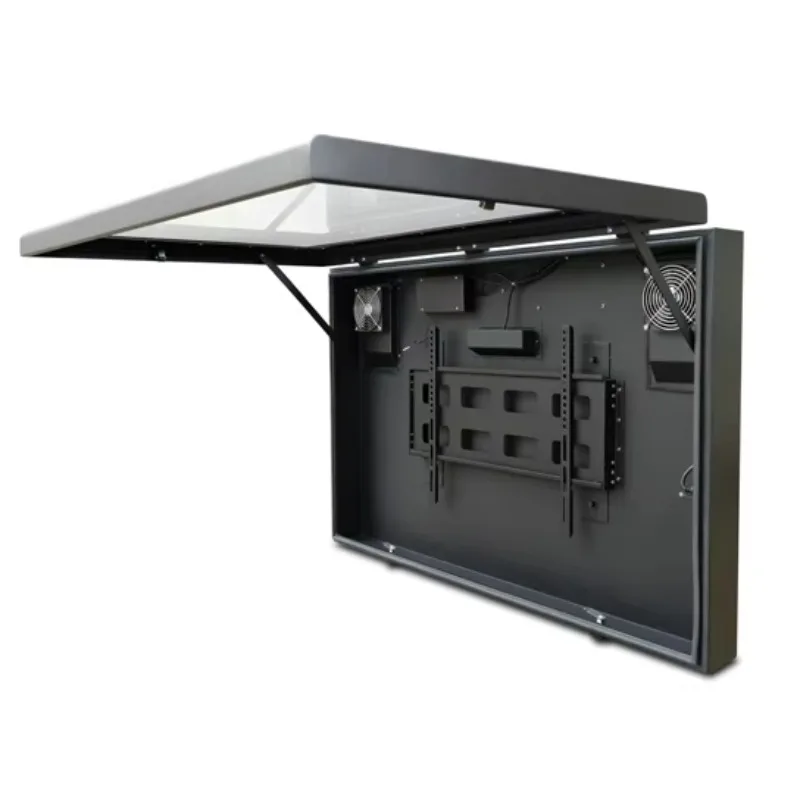 Modern High-Tech Style Outdoor TV Frame Case Weatherproof Electronics & Instrument Enclosure with Stylish Design