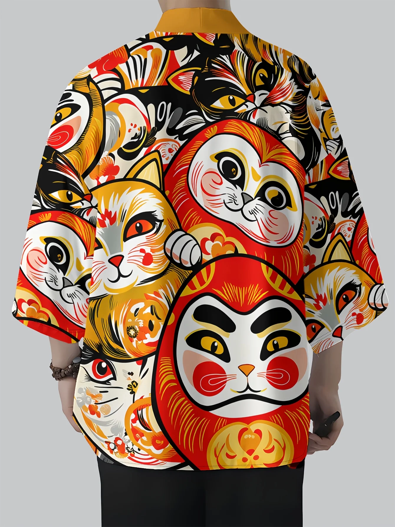 2026 Summer Men's Kimono 3D Printed Design Breathable Lightweight Casual Fashion Outdoor Street Men's Clothing