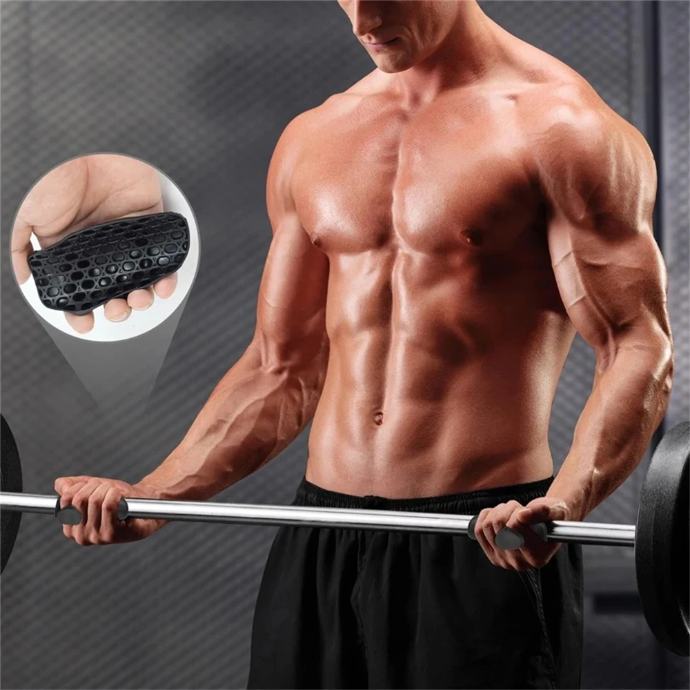 Silicone Hand Grip Pads Anti-slip Palm Protectors for Weightlifting Dumbbell Pull-up Callus Blister Prevention