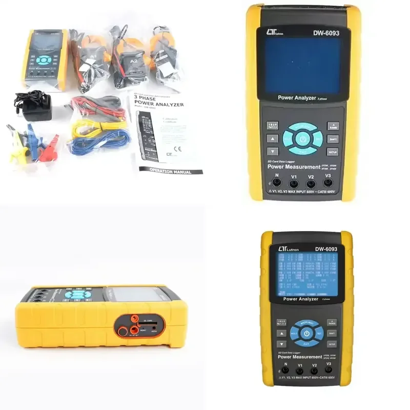 Designed for professional electricians, facility managers, and industrial engineers, the DW-6093 3 Phase Power Meter