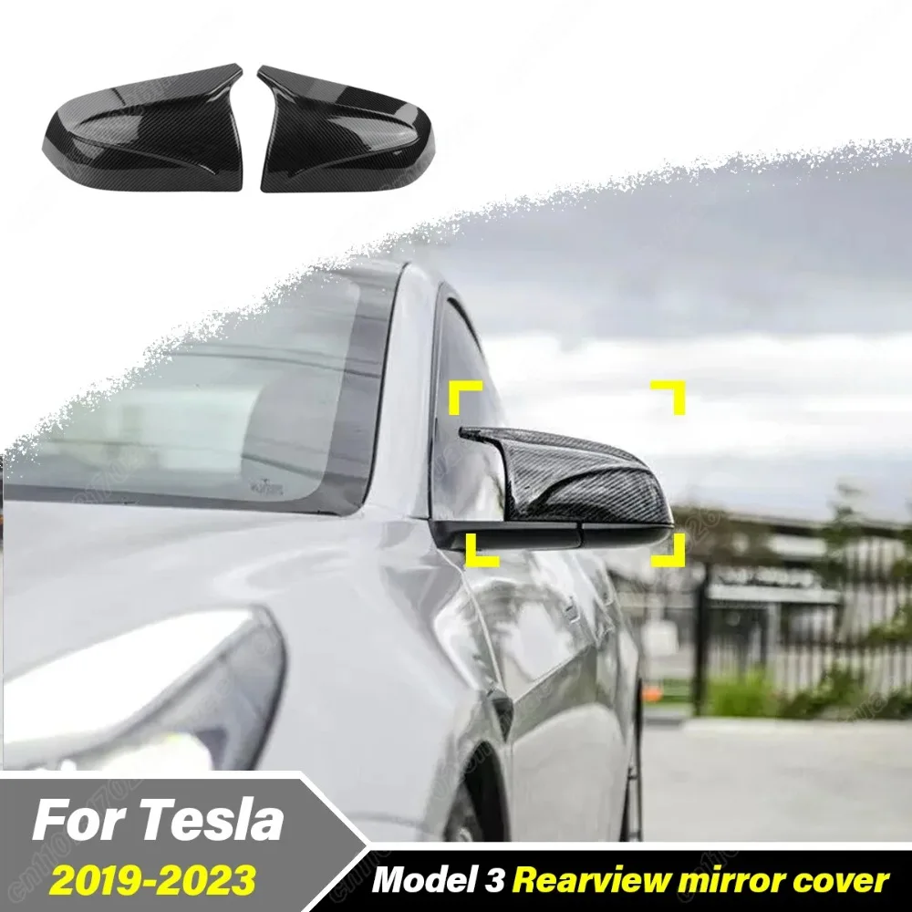 

Для Tesla Model 3 2017 2018 2019 2020 2021 2022 2023 боковое левое/правое зеркало заднего вида, сменная крышка внешнего декора, комплекты кузова