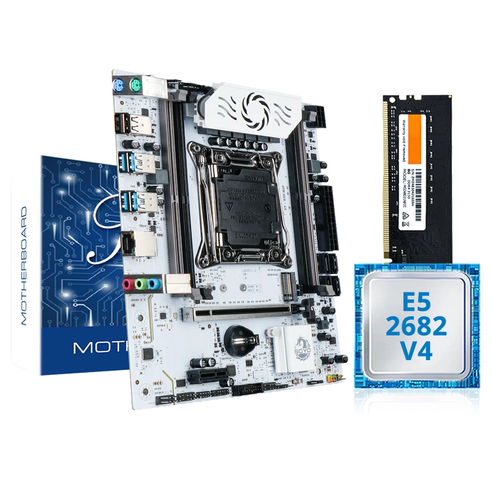 Zestaw płyty głównej do gier MOUGOL X99 C612 z procesorem Xeon E5 2682 V4 i pamięcią RAM DDR4 8G (1*8G) 2133MHz Dual Channel oraz M.2 NVME do komputera stacjonarnego. — zdjęcie produktu 7