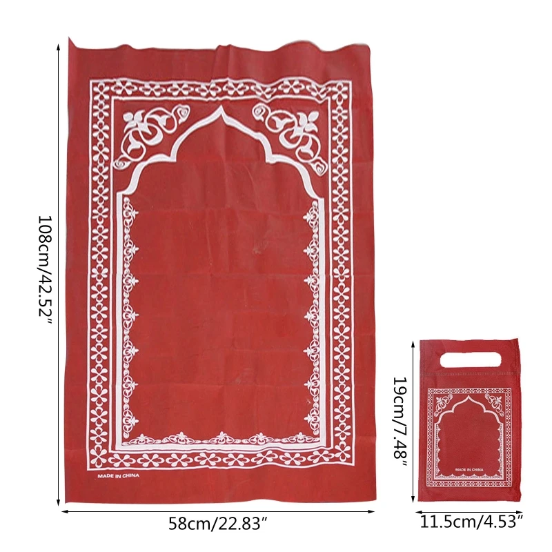 سجادة الصلاة الإسلامية قابلة للطي الإسلامية التفاعلية الصلاة طقوس حصيرة زخرفة