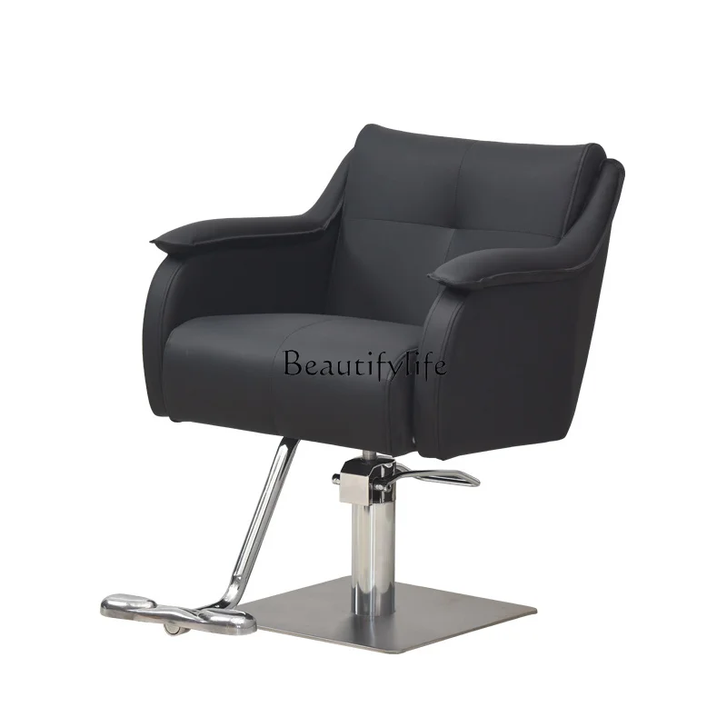 

Barber Shop Chair Rotatable Lifting High-end Stainless Steel Special Hair Cutting Chair