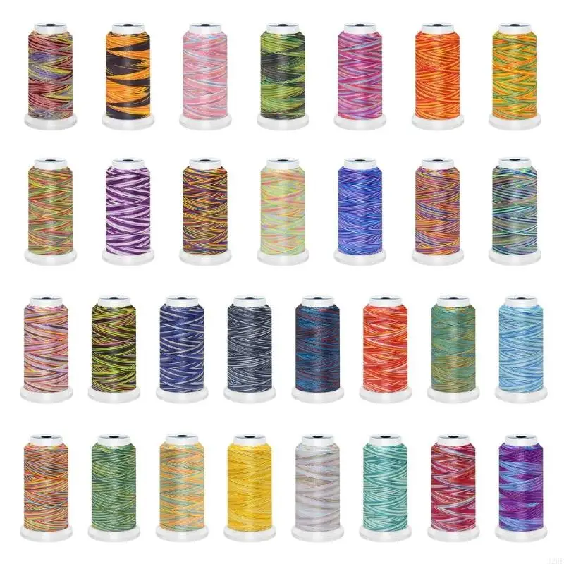 

J2HB Colorful Beading Cord Thread 459Yards/Roll Polyester String for Jewelry Making