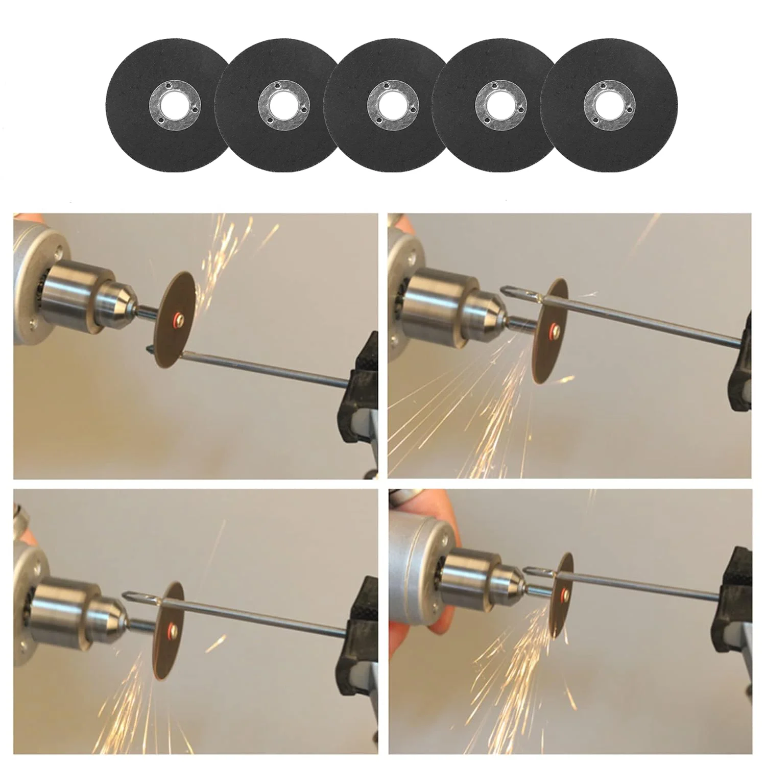 5-40 قطعة 2 بوصة التعميم الراتنج شفرة المنشار أسطوانة تقطيع معدنية صغيرة زاوية طاحونة عجلة ل أداة دوارة معدن الخشب الفولاذ المقاوم للصدأ #6