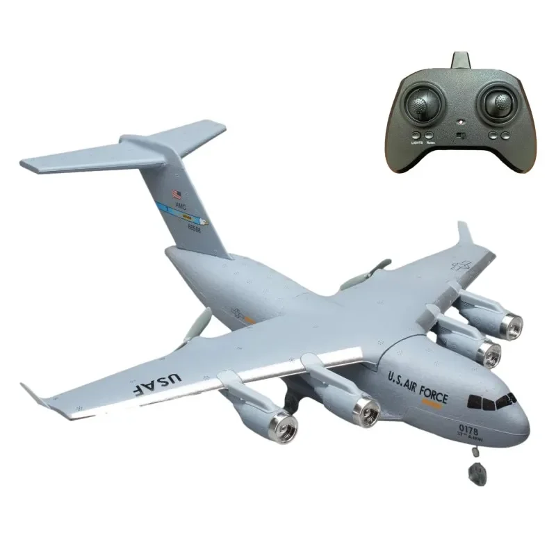 Remote Control Aircraft C-17 Military Transport Aircraft Model Fixed Wing Glider 2.4g Epp Foam Rcplane Toy Gift