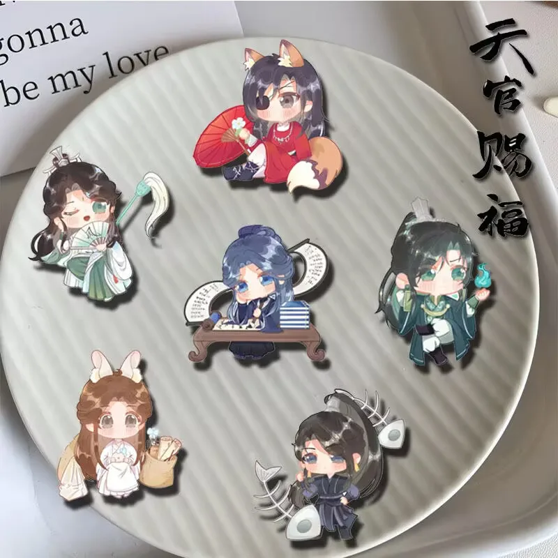 

Брошь в стиле аниме «Небесное официальное благословение» «Цветочное город» Xie Lian» Q-версия, фан-арт, акриловый значок, аксессуар, подарок